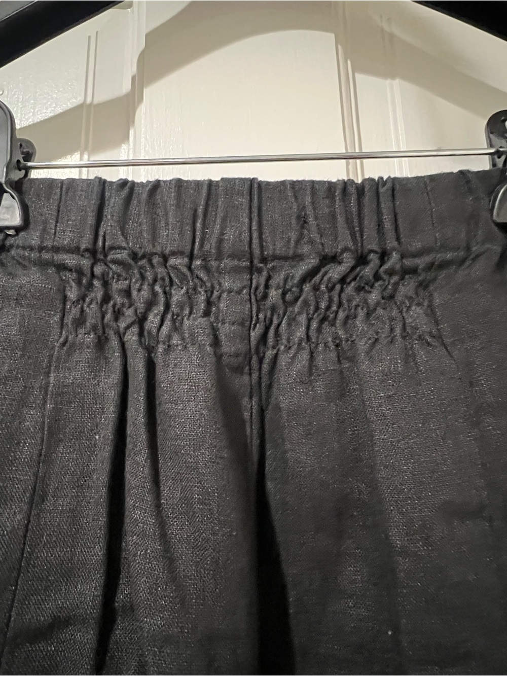 Madewell Black Relaxed Linen-Blend Chino Pants - Picture 4 of 7